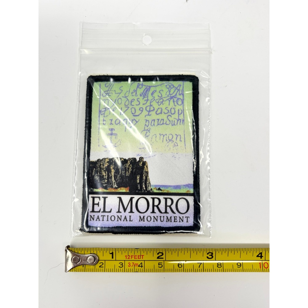 El Morro National Monument Souvenir Patch New Mexico Inscription Embroidered